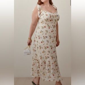 Reformation Nikita Dress Size: 18 Noemi Floral Print Ruffle Feminine